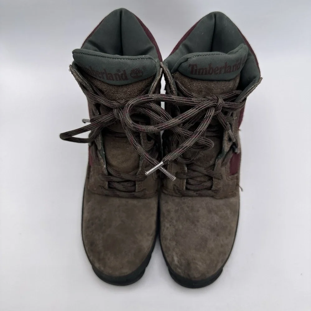 Timberland 95316 Men's 7M Brown Leather Hiking Boots‎ Trail Vintage High Top